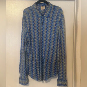 TODD OLDHAM GRAPHIC PRINTED SHIRT